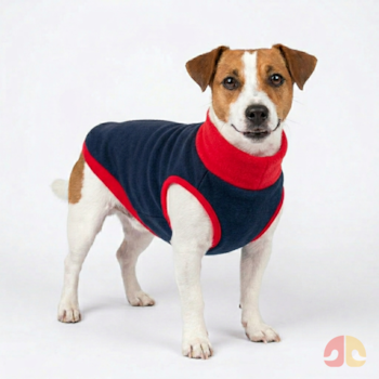 Roupinha Blusa Básica sem Manga Fábrica Pet Azul M para Cães - Imagem principal