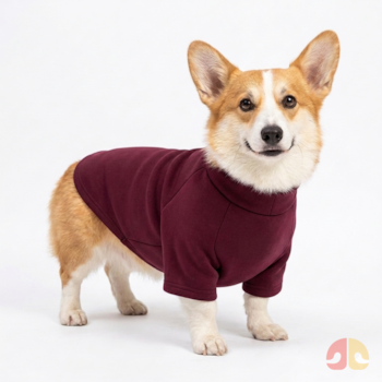 Roupinha Blusa Moletom com Manga Fábrica Pet Vinho G para Cães - Imagem principal