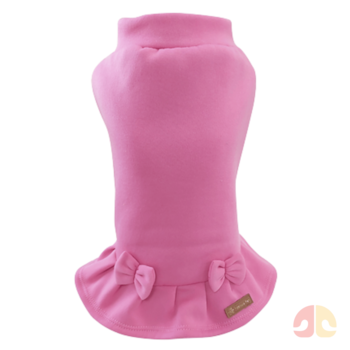 Roupinha Vestido Moletom Pink Fábrica Pet M para Cães - Imagem principal