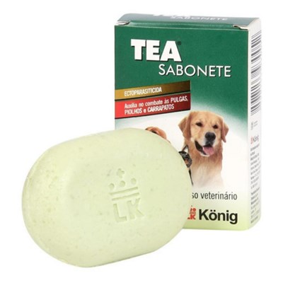 Sabonete Antipulgas e Carrapatos TEA König para cães 80g