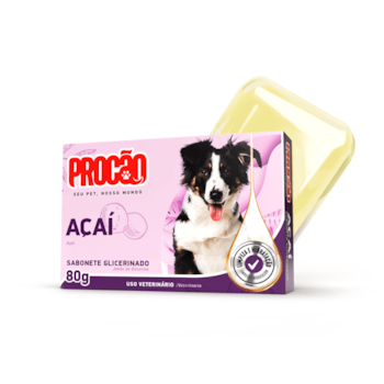 Sabonete Glicerinado Procão Açaí Para Cães e Gatos 75gr - Imagem principal