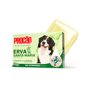Sabonete Procão Erva de Santa Maria Para Cães e Gatos 75gr - Imagem principal