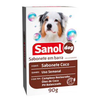 Sabonete Sanol Dog para Cães Coco 90gr - Imagem principal