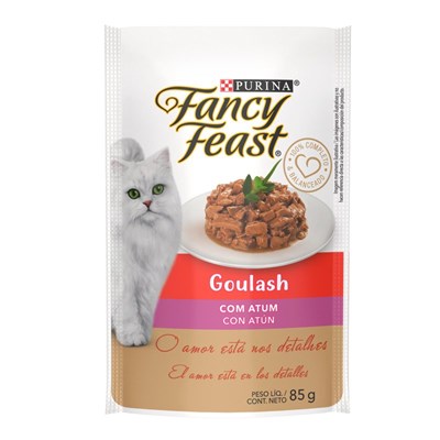 Produto Sachê Fancy Feast Goulash Ração Úmida para Gatos Adultos Atum 85g