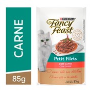 Sachê Fancy Feast Petit Filets Ração Úmida para Gatos Adultos Carne 85g