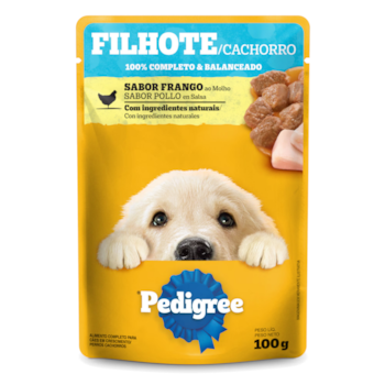 Sachê Pedigree para Cães Filhotes Frango ao Molho 100gr - Imagem principal