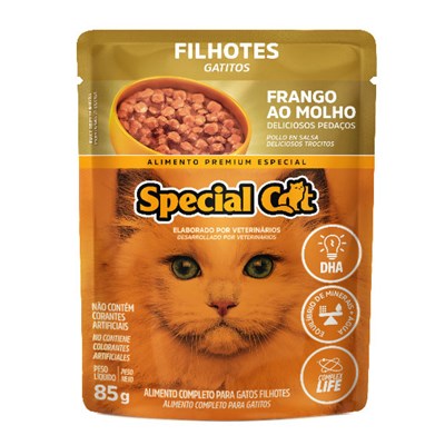 Sachê Special Cat para Gatos Filhotes Frango 85gr
