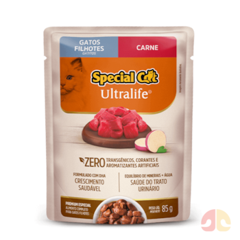 Sachê Special Cat Ultralife para Gatos Filhotes 85gr sabor Carne com Batata-Doce - Imagem principal
