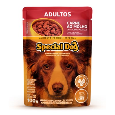 Sachê Special Dog para Cães Adultos Carne 100gr