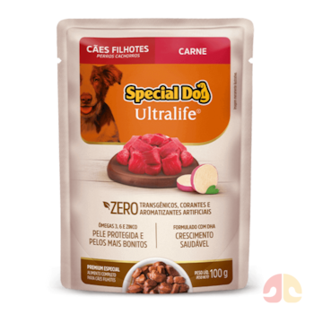 Sachê Special Dog Ultralife Filhote Para Cachorros 100g sabor Carne com Batata-Doce - Imagem principal