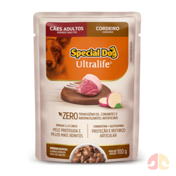 Sachê Special Dog Ultralife para Cachorros Adultos 100gr sabor Cordeiro e Batata-Doce - Imagem principal
