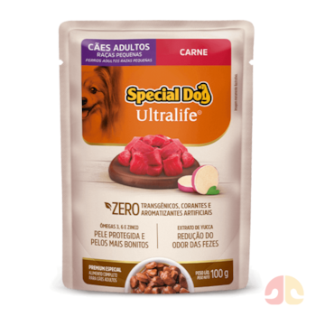 Sachê Special Dog Ultralife para Cachorros Adultos Raças Pequenas 100gr sabor Carne e Batata-Doce - Imagem principal