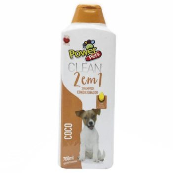 Shampoo 2 em 1 Power Pets Coco para Cães 700 ml - Imagem principal