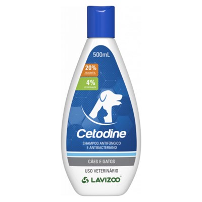 Shampoo Antifúngico e Antibacteriano Cetodine para Cães e Gatos 500 ml