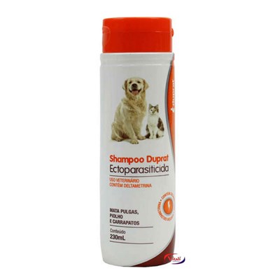 Shampoo Antipulgas e Carrapatos Duprat para cães e gatos 230ml