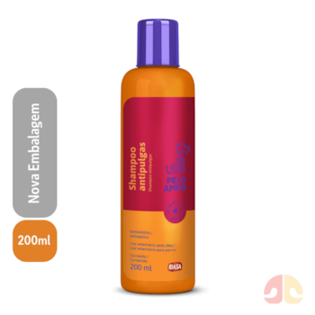 Shampoo Antisseptico Antipulgas e Carrapatos Ibasa para cães e gatos 200ml - Imagem principal
