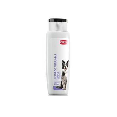 Shampoo Antisseptico Antipulgas e Carrapatos Ibasa para cães e gatos 200ml