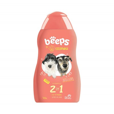 Shampoo Beeps Estopinha 2 em 1 Pet Society 500ml