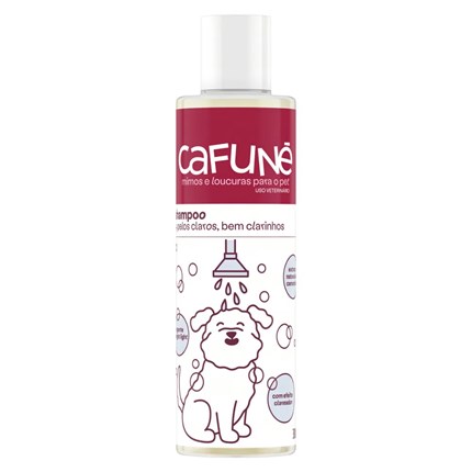 Shampoo Cafuné Para Cães E Gatos de Pelos Claros 300ml