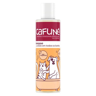 Shampoo Cafuné sem Fragrância para Cães e Gatos 300ml
