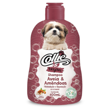 Shampoo Collie Vegan Aveia e Amêndoas 400ml para Cães - Imagem principal
