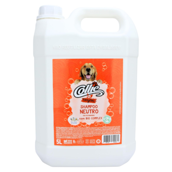 Shampoo Collie Vegan Neutro 5l para Cães e Gatos - Imagem principal