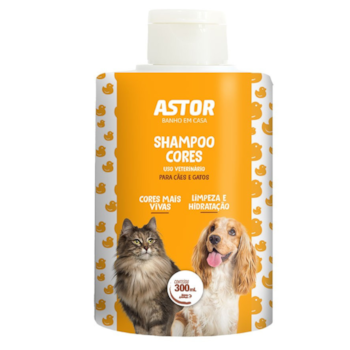 Shampoo Cores Astor 300ml para Cães e Gatos - Imagem principal