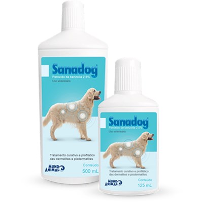 Shampoo Dermatológico Sanadog para Cães 500ml