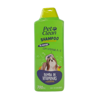 Shampoo e Condicionador Bomba de Vitaminas Pet Clean para Cães e Gatos 700ml - Imagem principal