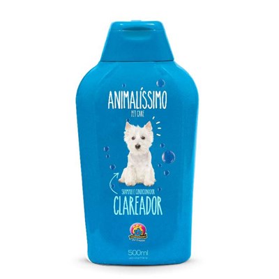 Shampoo e Condicionador Clareador Animalíssimo para cachorros 500ml