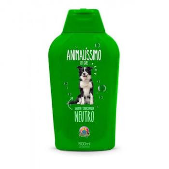 Shampoo e Condicionador Neutro Animalíssimo para Cães 500ml - Imagem principal