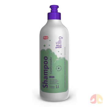 Shampoo e Condicionador Pelo Amor 2 em 1 Ibasa 200ml Para Cães e Gatos - Imagem principal