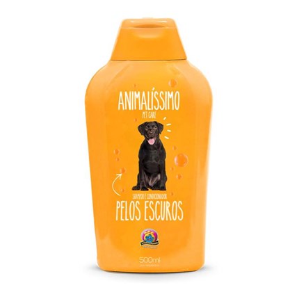 Shampoo e Condicionador Pelos Escuros Animalissímo para cachorros 500ml