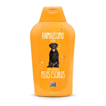 Shampoo e Condicionador Pelos Escuros Animalíssimo Para Cães 500ml - Imagem principal