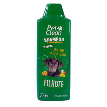 Shampoo e Condicionador Pet Clean Filhotes para Cães e Gatos 700ml - Imagem principal