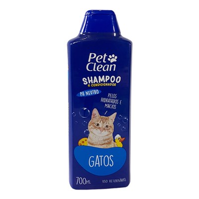 Shampoo e Condicionador Pet Clean para Gatos 700ml