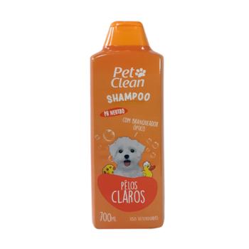 Shampoo e Condicionador Pet Clean Pelos Claros para Cães e Gatos 700ml - Imagem principal