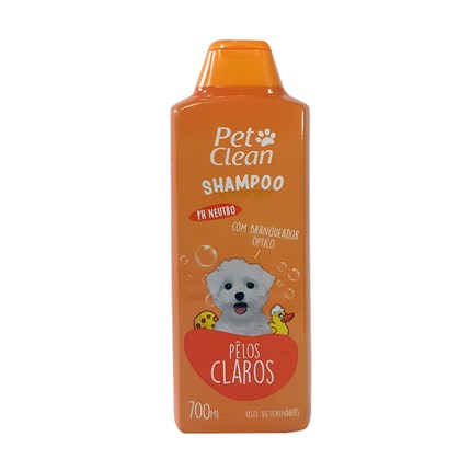 Shampoo e Condicionador Pet Clean Pelos Claros para Cães e Gatos 700ml