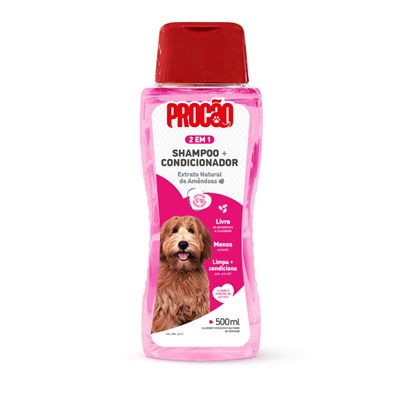 Shampoo e Condicionador Procão Vegano para cachorros 500ml