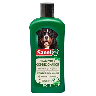 Shampoo e Condicionador Sanol Dog para Cães 500ml