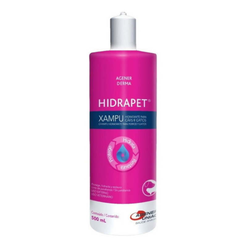 Shampoo Hidrapet Agener Derma para Cães e Gatos 500ml