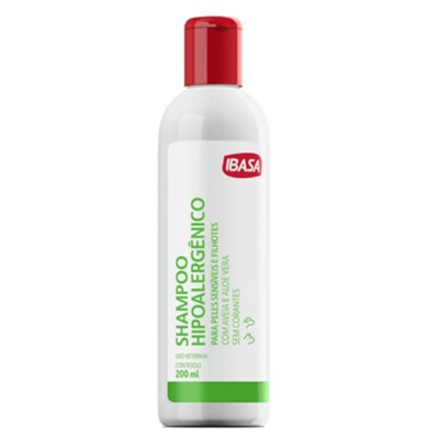 Shampoo Hipoalergênico Ibasa para Cachorros e Gatos com 200ml