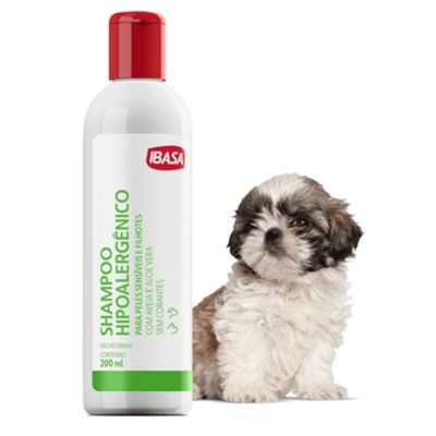 Shampoo Hipoalergênico Ibasa para Cachorros e Gatos com 200ml