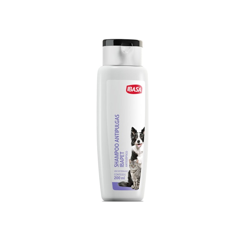 Shampoo Ibasa Antipulgas para Cães e Gatos 200ml POLI PET