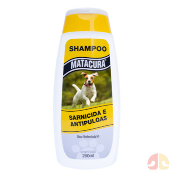 Shampoo Matacura Sarnicida e Anti-Pulgas 200ml para Cães - Imagem principal