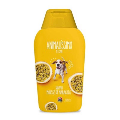 Shampoo Mousse de Maracujá Animalissímo para cachorros 500ml