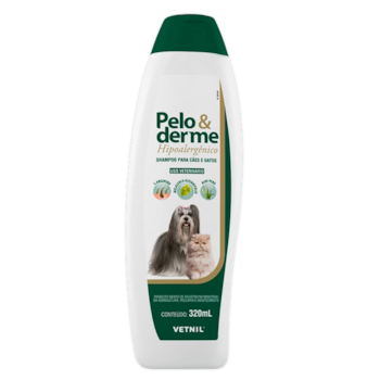 Shampoo Pelo e Derme Hipoalergênico para Cães e Gatos 320ml - Imagem principal