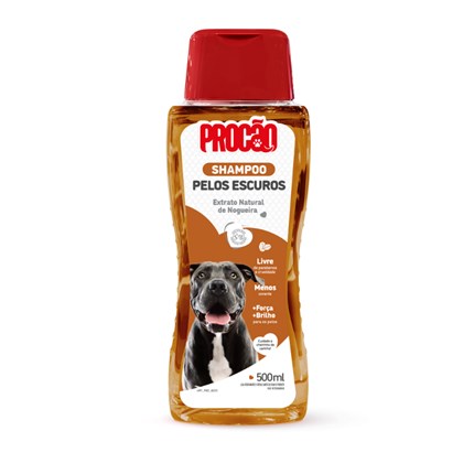 Shampoo Procão Vegano para cachorros pelos escuros 500ml