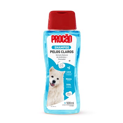 Shampoo Procão Vegano para Cães Pelos Claros 500ml