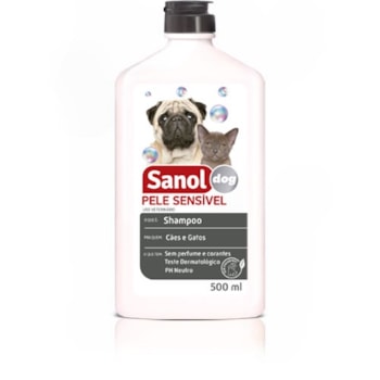 Shampoo Sanol Dog Hipoalergênico para Cães e Gatos 500ml - Imagem principal
